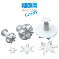 CONJUNTO 3 CORTANTES FLOCOS DE NEVE 2,5 , 4 e 5,5 cm